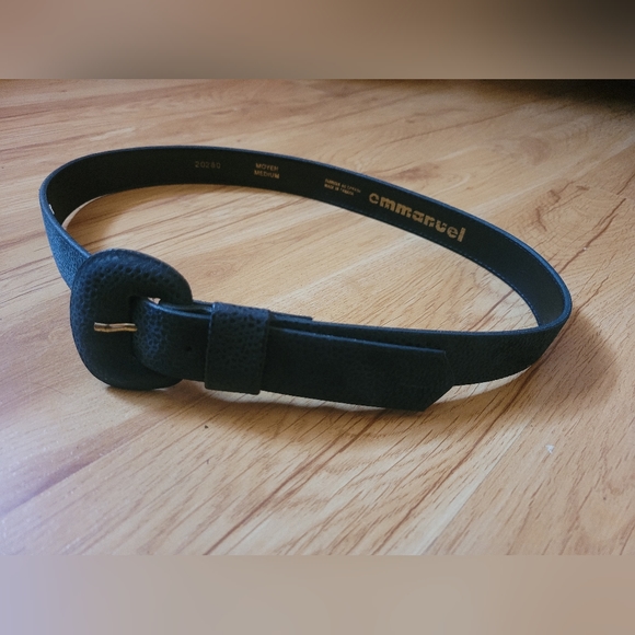 Emmanuel Textured Aquamarine Belt - Picture 7 of 7